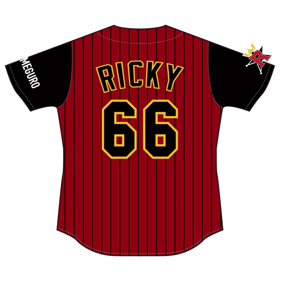 中目黒リュージーズユニフォームSサイズベースボールシャツ