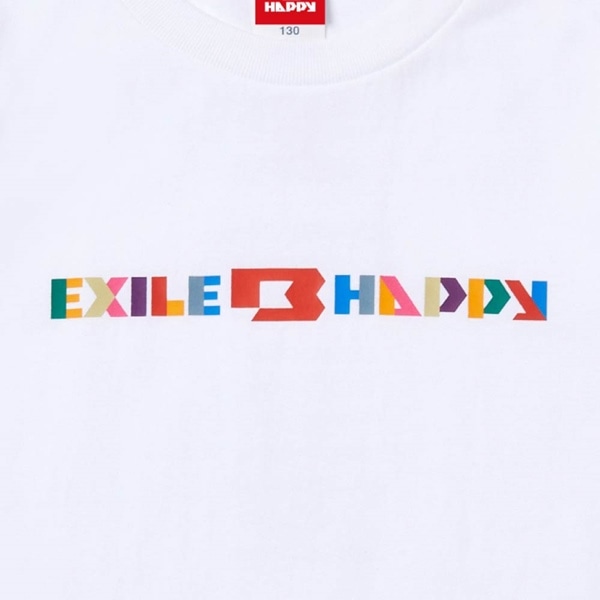 EXILE B HAPPY Tシャツ/WHITE/KIDS 詳細画像