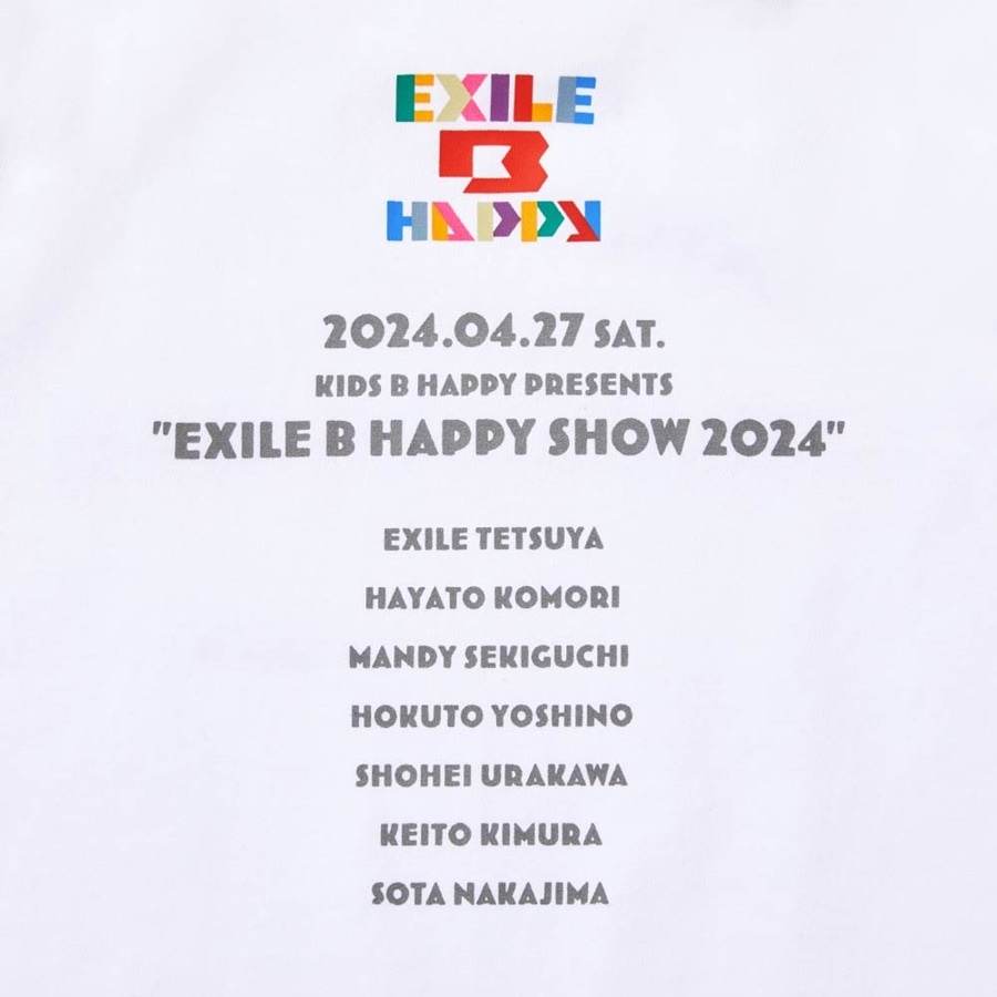 EXILE B HAPPY Tシャツ/WHITE/KIDS 詳細画像 WHITE 3