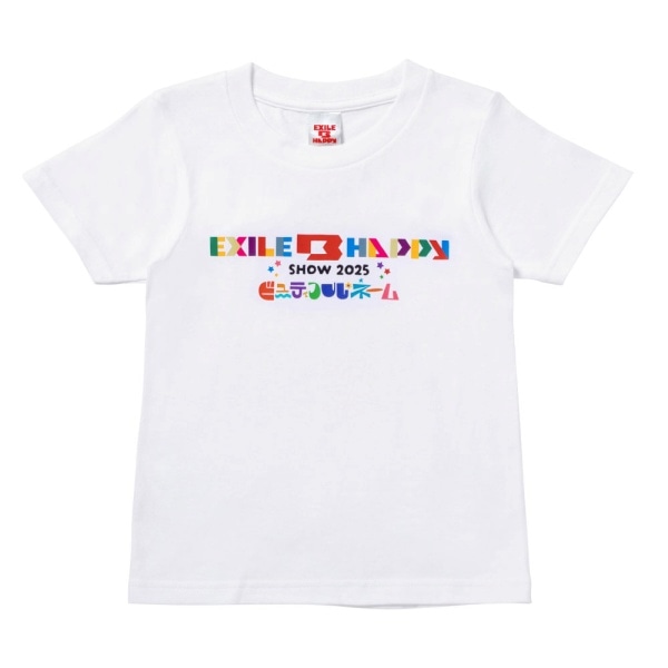 EXILE B HAPPY SHOW 2025 ロゴTシャツ/WHITE/KIDS