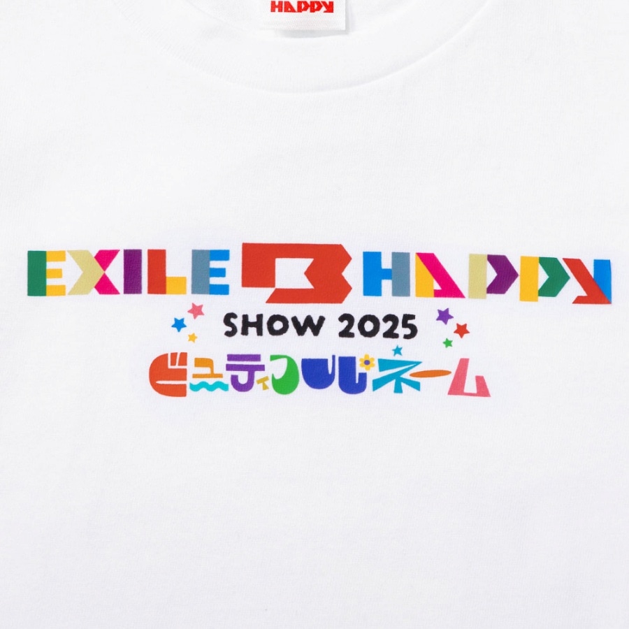 EXILE B HAPPY SHOW 2025 ロゴTシャツ/WHITE/KIDS 詳細画像 カラー共通 2