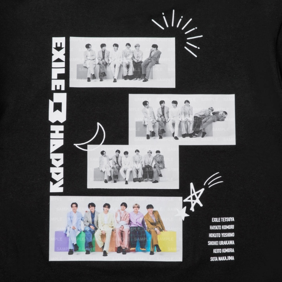EXILE B HAPPY SHOW 2025 フォトTシャツ/BLACK 詳細画像 カラー共通 3
