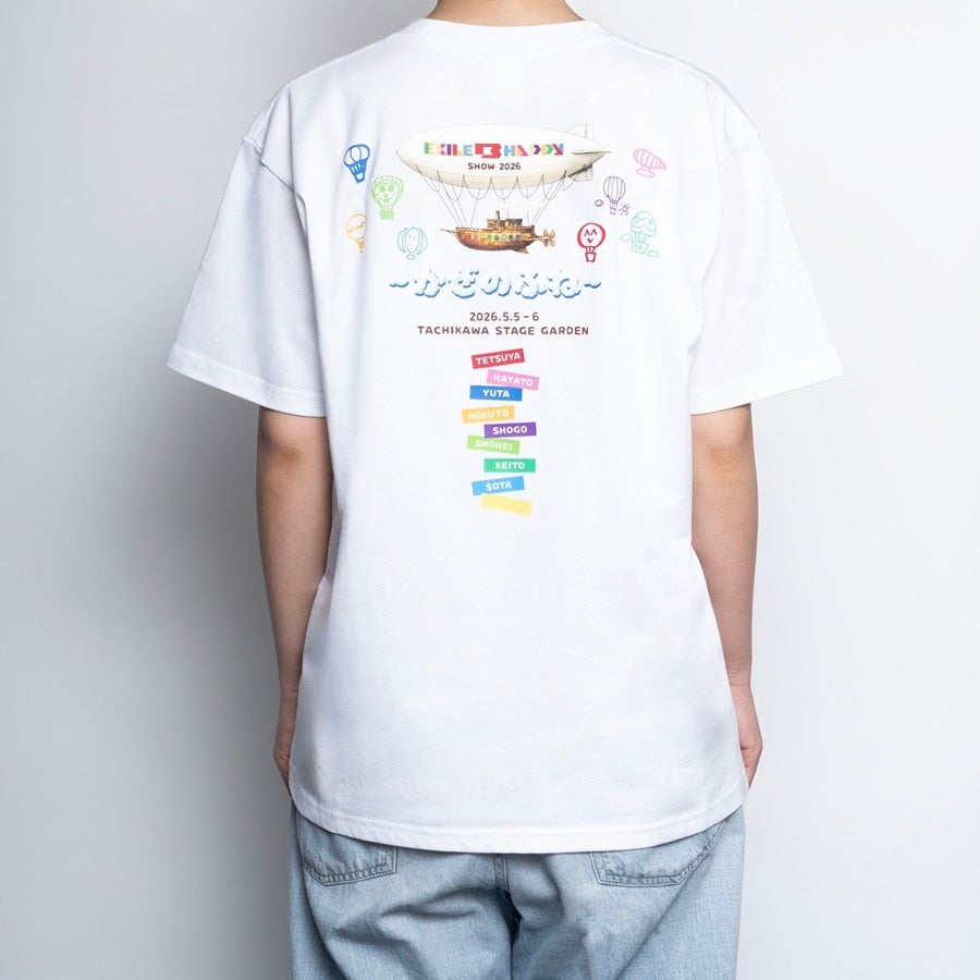 EXILE B HAPPY SHOW 2026 ～かぜのふね～ ロゴTシャツ/WHITE 詳細画像 カラー共通 5