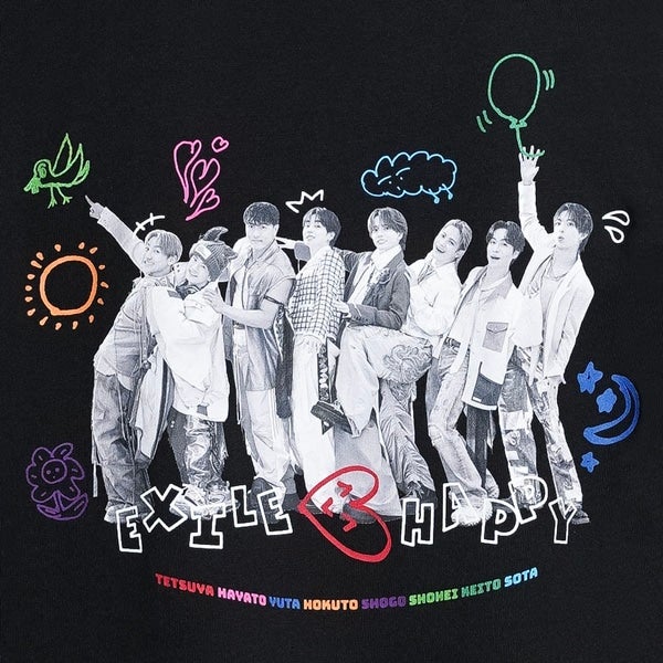 EXILE B HAPPY SHOW 2026 ～かぜのふね～ フォトTシャツ/BLACK 詳細画像