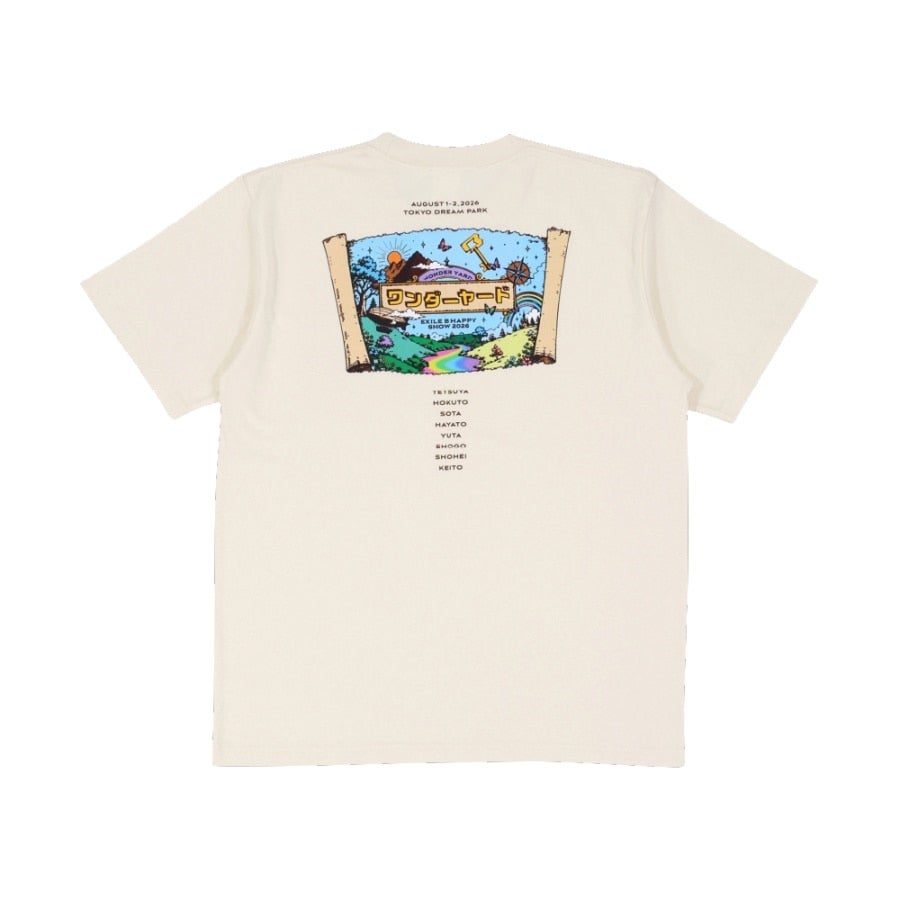 EXILE B HAPPY SHOW 2026 ～ワンダーヤード～ ロゴTシャツ/IVORY 詳細画像 カラー共通 1