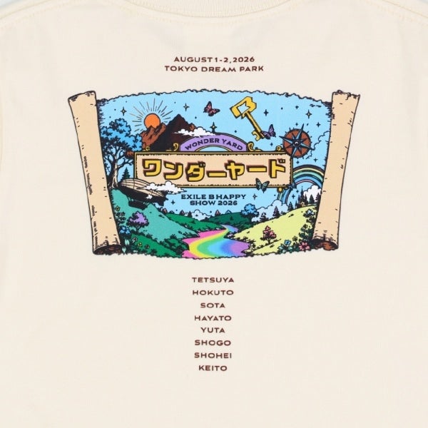 EXILE B HAPPY SHOW 2026 ～ワンダーヤード～ ロゴTシャツ/KIDS 詳細画像