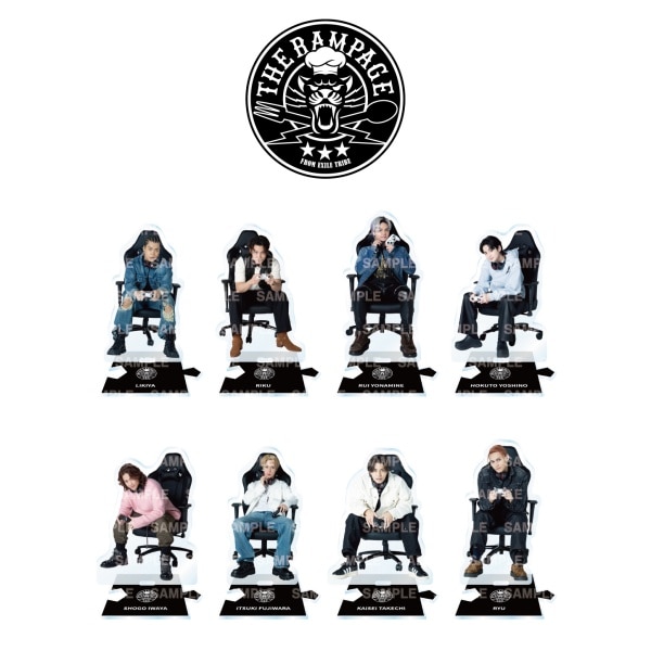 TRIBE KINGDOM 私服ゲーマーver. アクリルスタンド/THE RAMPAGE/BLACK/全8種