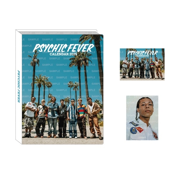 PSYCHIC FEVER 2025 カレンダー フォトカードホルダー&フォトカード2枚セット 詳細画像