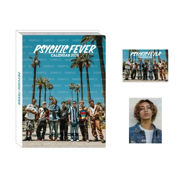 PSYCHIC FEVER 2025 カレンダー フォトカードホルダー&フォトカード2枚セット 詳細画像