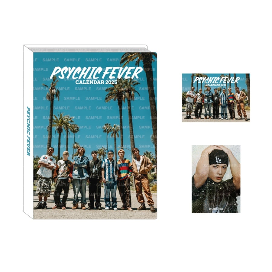 PSYCHIC FEVER 2025 カレンダー フォトカードホルダー&フォトカード2枚セット 詳細画像 小波津志 1