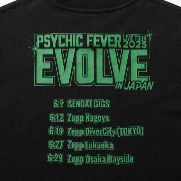 EVOLVE ツアーTシャツ/BLACK 詳細画像