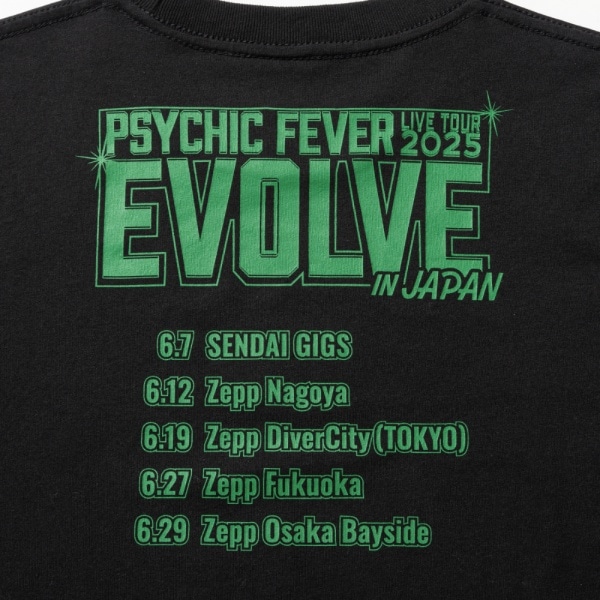 EVOLVE クロップドツアーTシャツ/BLACK 詳細画像