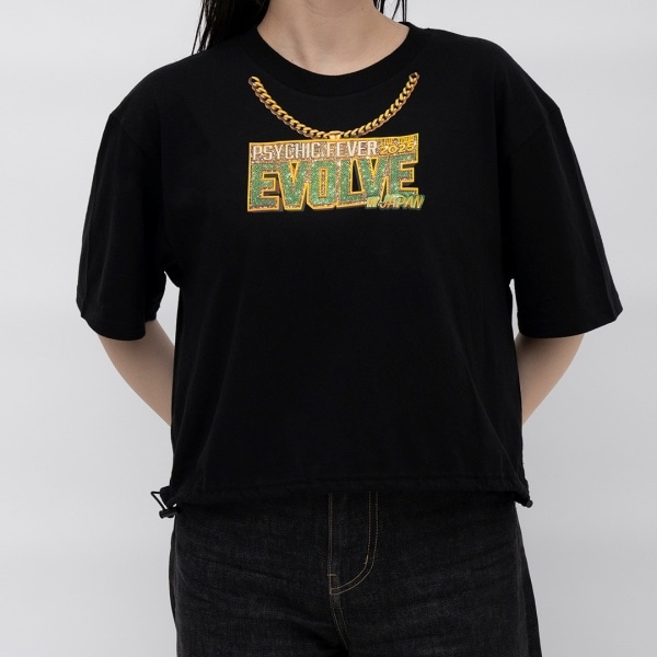 EVOLVE クロップドツアーTシャツ/BLACK 詳細画像