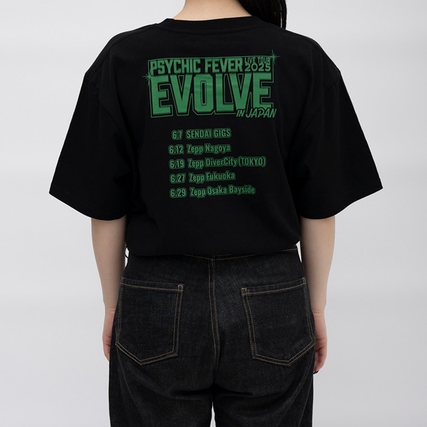 EVOLVE クロップドツアーTシャツ/BLACK 詳細画像