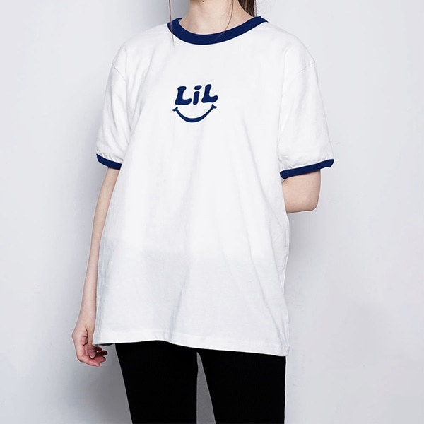 LIL SMILE リンガーTシャツ 詳細画像