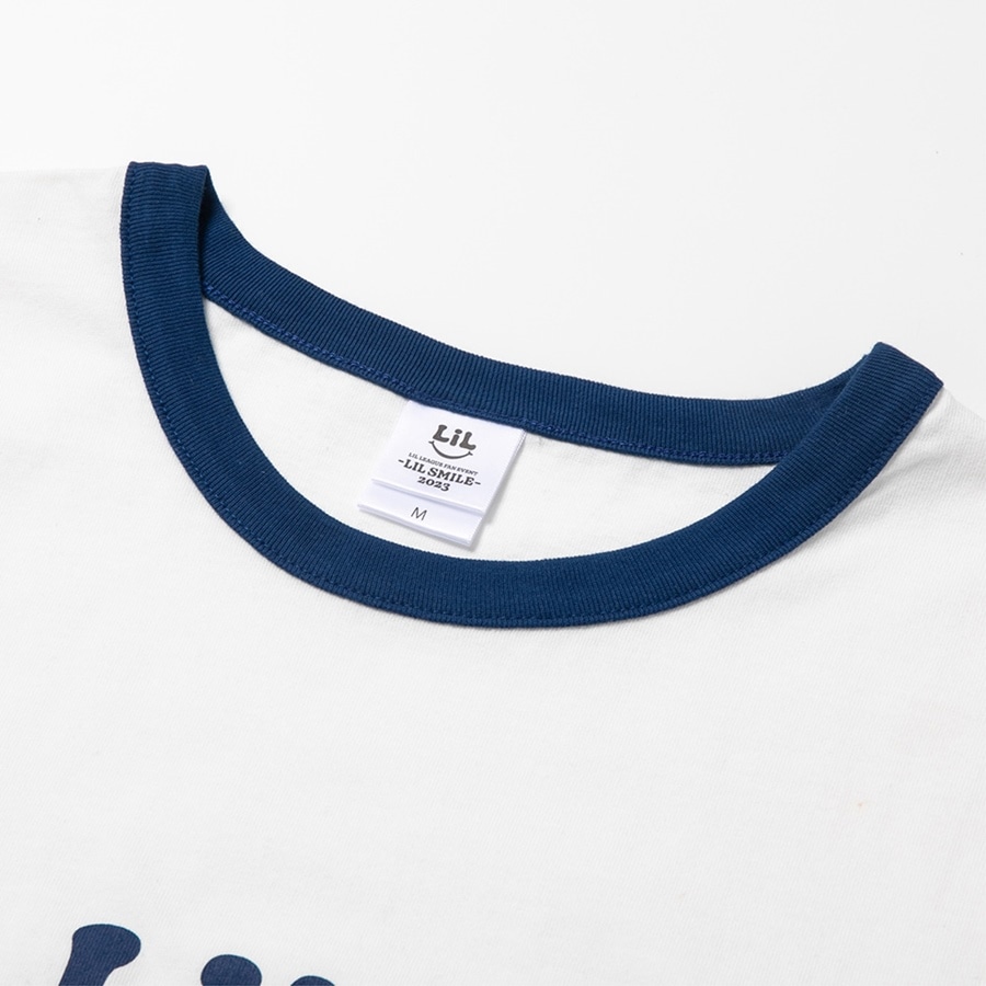 LIL SMILE リンガーTシャツ 詳細画像 WHITE 3