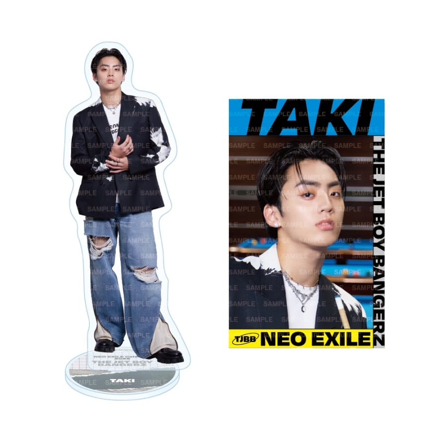 NEO EXILE 2025 カレンダー BIGアクリルスタンド&ステッカーセット/THE JET BOY BANGERZ 詳細画像 TAKI 1