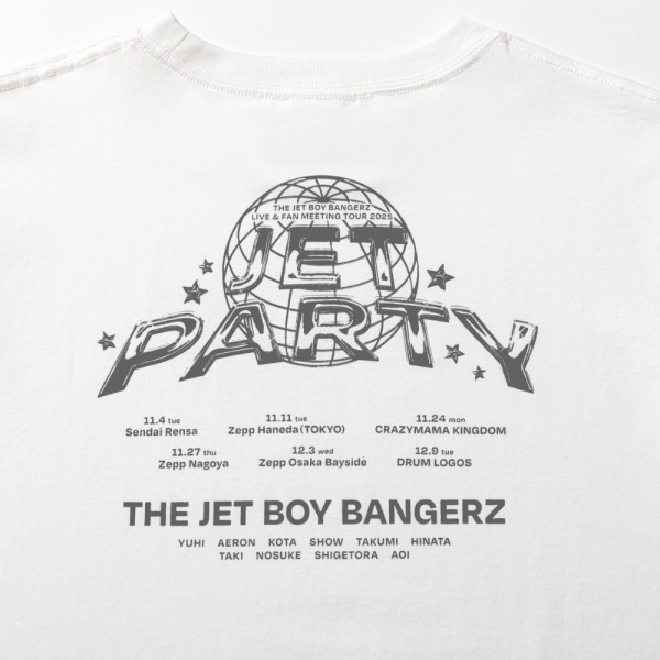 JET PARTY Tシャツ/WHITE 詳細画像