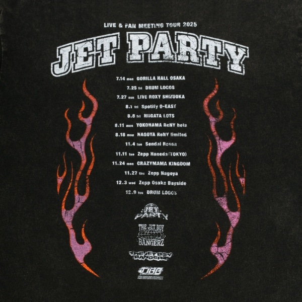 JET PARTY Special Thanks フォトロングスリーブTシャツ/CHARCOAL GRAY 詳細画像