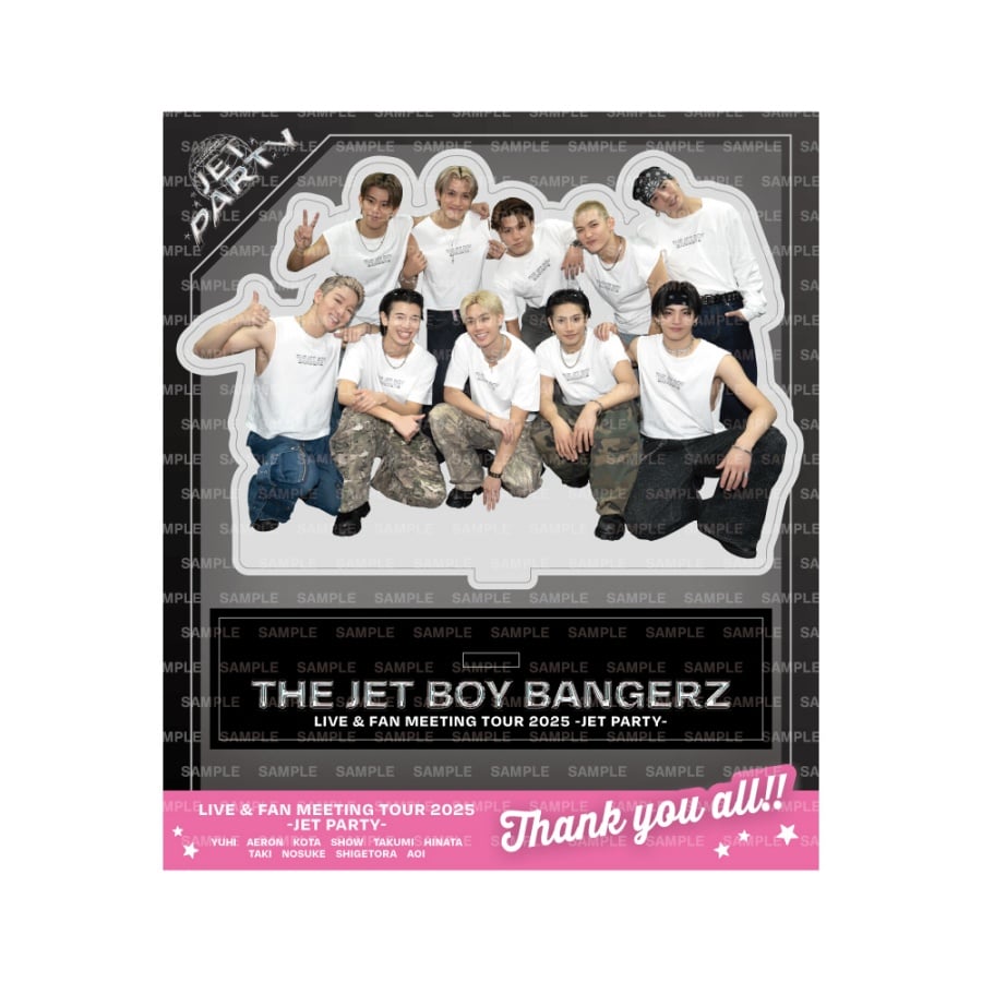 JET PARTY Special Thanks グループアクリルスタンド 詳細画像 カラー共通 1