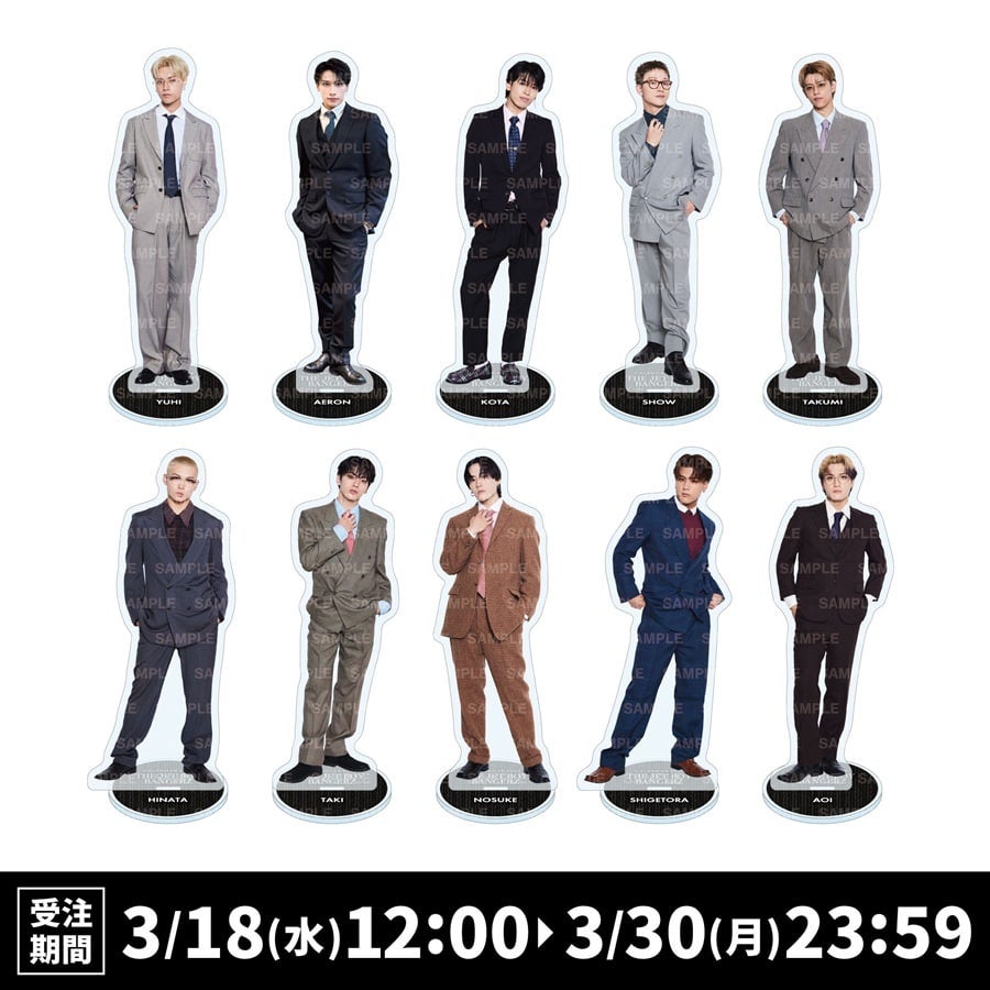 THE JET BOY BANGERZ 2026 カレンダー BIGアクリルスタンド 詳細画像 カラー共通 1