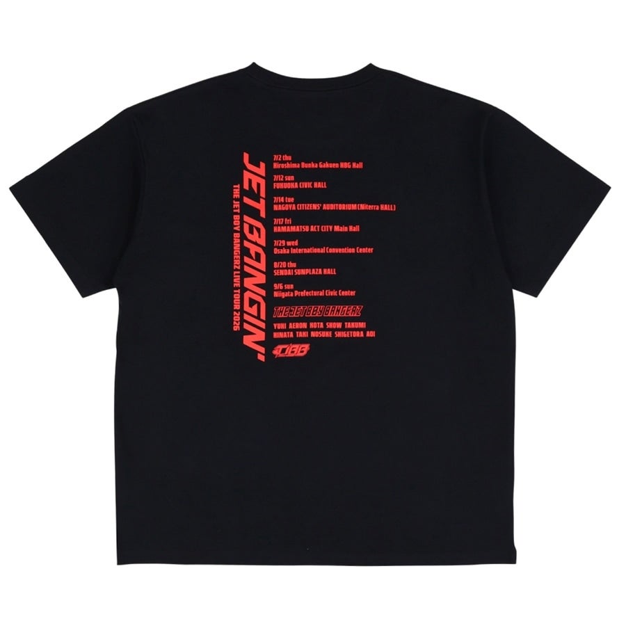 JET BANGIN&rsquo; ツアーTシャツ/BLACK 詳細画像 カラー共通 1