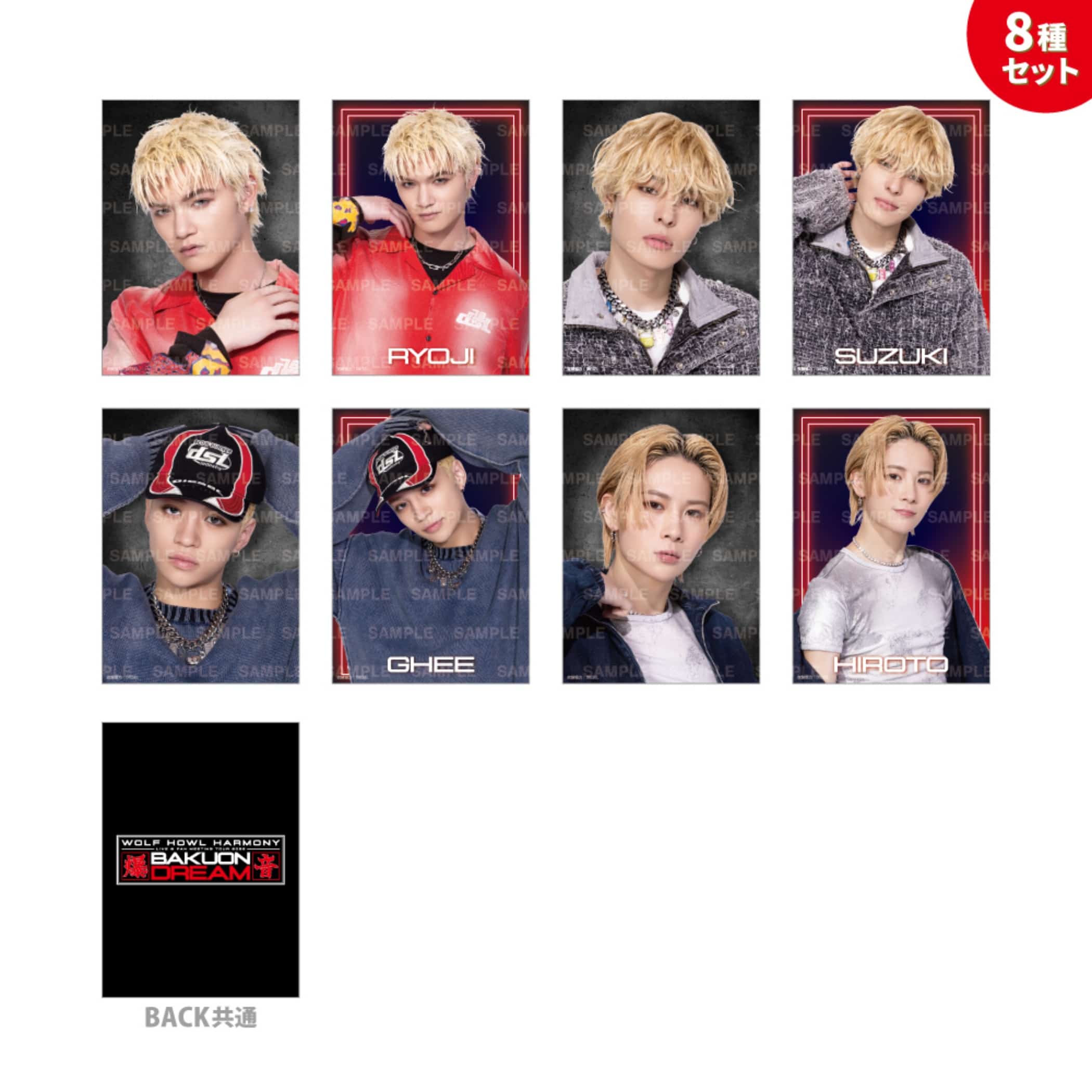 EXILE TRIBE STATION ONLINE STORE｜BAKUON DREAM フォトカード8種セット