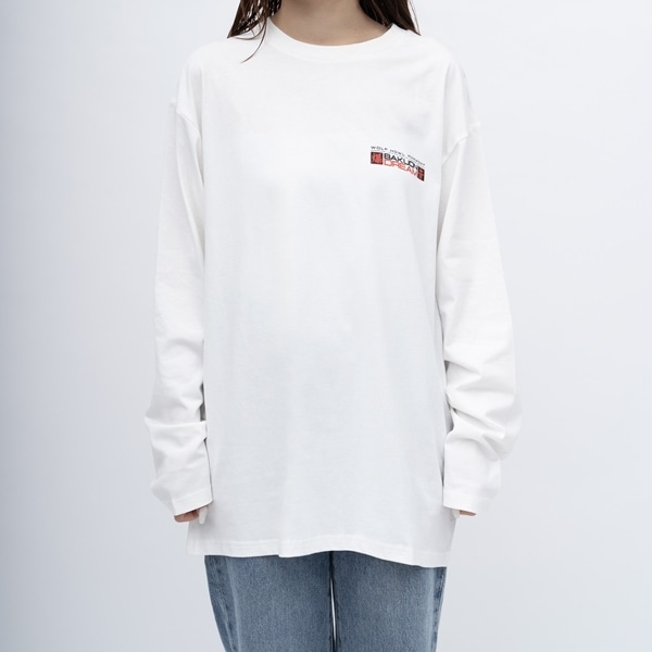BAKUON DREAM ロングスリーブTシャツ/WHITE 詳細画像