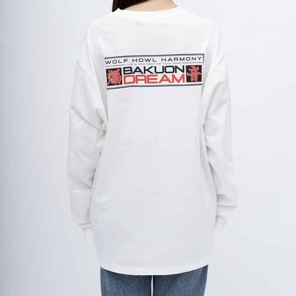 BAKUON DREAM ロングスリーブTシャツ/WHITE 詳細画像