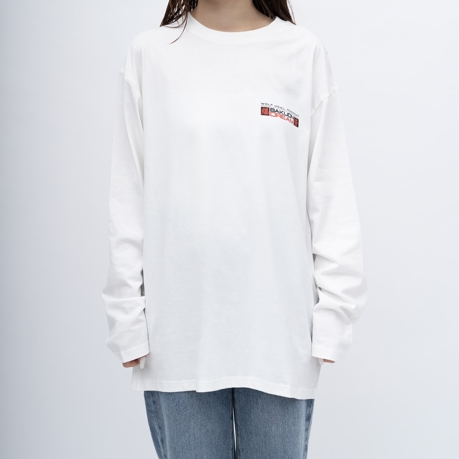 BAKUON DREAM ロングスリーブTシャツ/WHITE 詳細画像 カラー共通 4