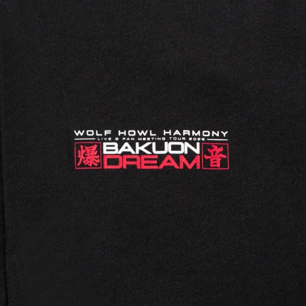 BAKUON DREAM ZIPパーカー/BLACK 詳細画像