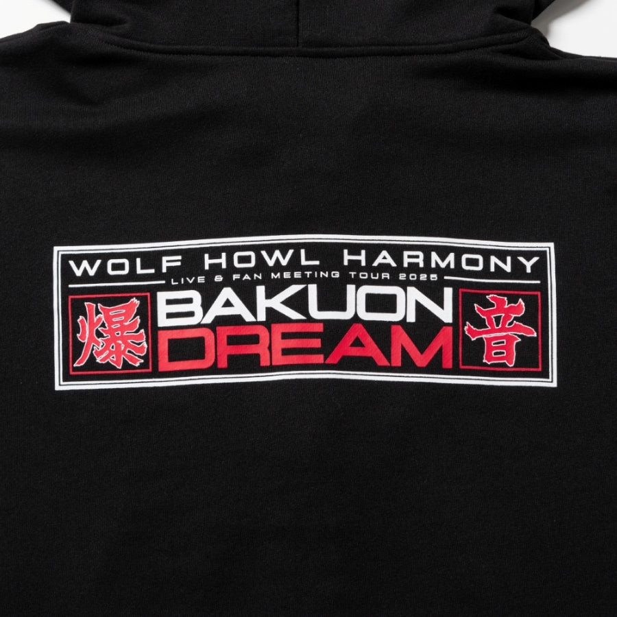 BAKUON DREAM ZIPパーカー/BLACK 詳細画像 カラー共通 3