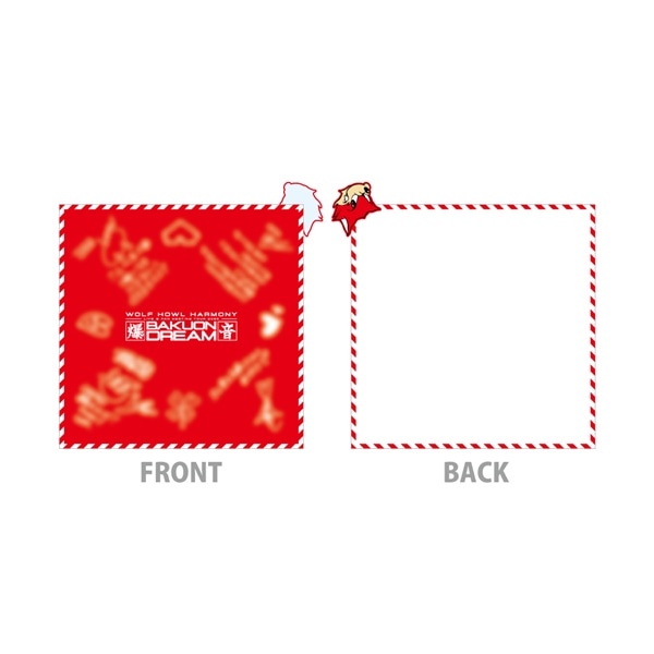 BAKUON DREAM Special Thanks ポーチ付き「Letters」ハンドタオル 詳細画像