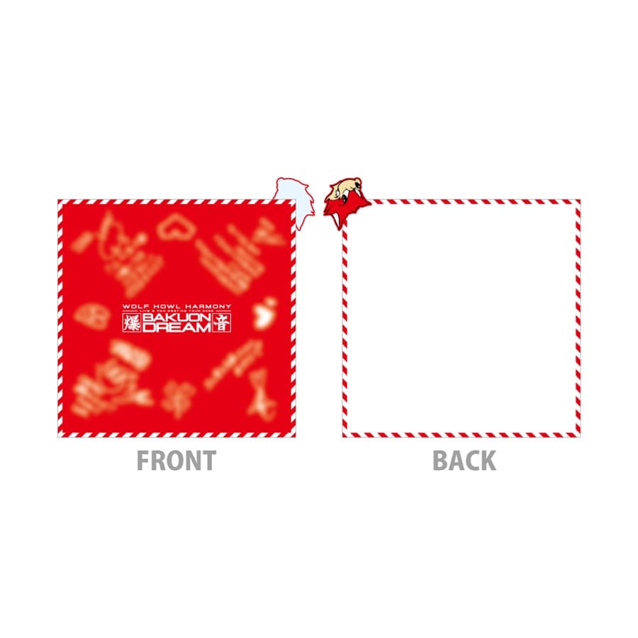 BAKUON DREAM Special Thanks ポーチ付き「Letters」ハンドタオル 詳細画像 カラー共通 1