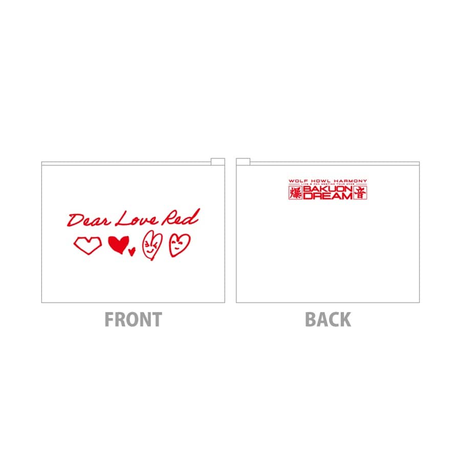 BAKUON DREAM Special Thanks ポーチ付き「Letters」ハンドタオル 詳細画像 カラー共通 2