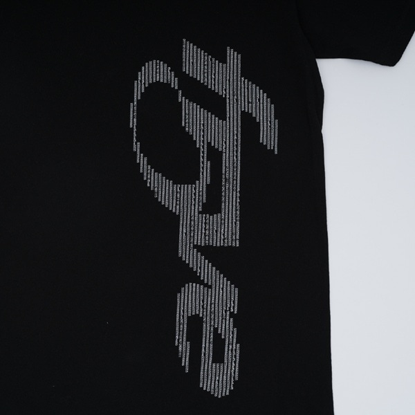 f5ve コードTシャツ/BLACK 詳細画像