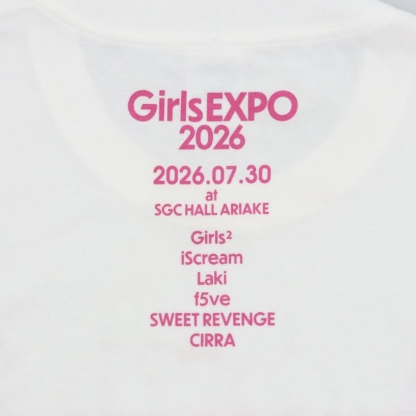 Girls EXPO Tシャツ/WHITE 詳細画像