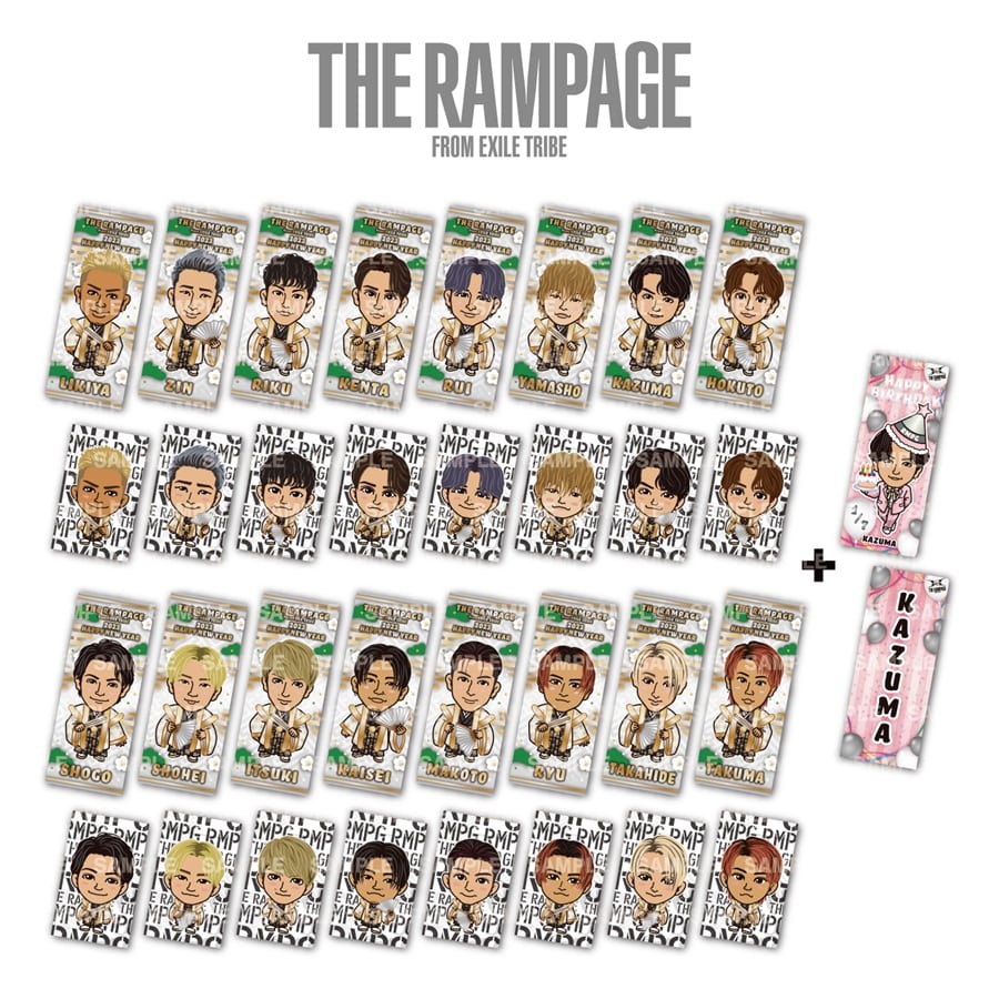 NEW YEAR 2023 紅白餅 ステッカー2枚付き/THE RAMPAGE 詳細画像 THE RAMPAGE 1