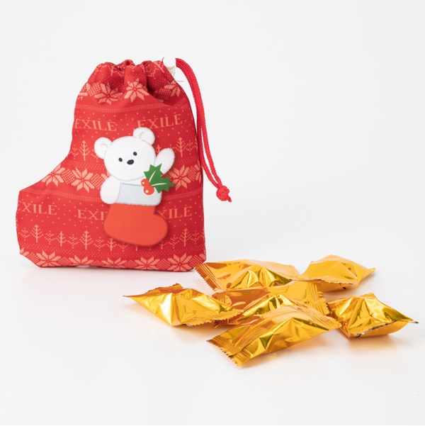 HOLIDAY 2025 チョコクランチ入りソックス巾着/EXILE 詳細画像