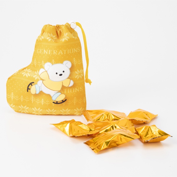 HOLIDAY 2025 チョコクランチ入りソックス巾着/GENERATIONS 詳細画像