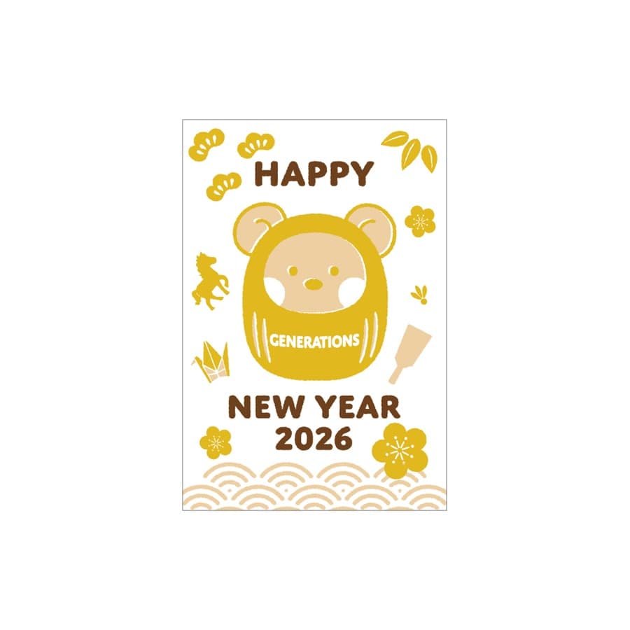 NEW YEAR 2026 年賀状3枚セット/GENERATIONS 詳細画像 GENERATIONS 1