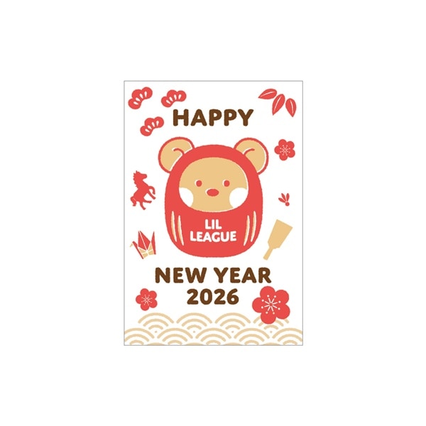 NEW YEAR 2026 年賀状3枚セット/LIL LEAGUE