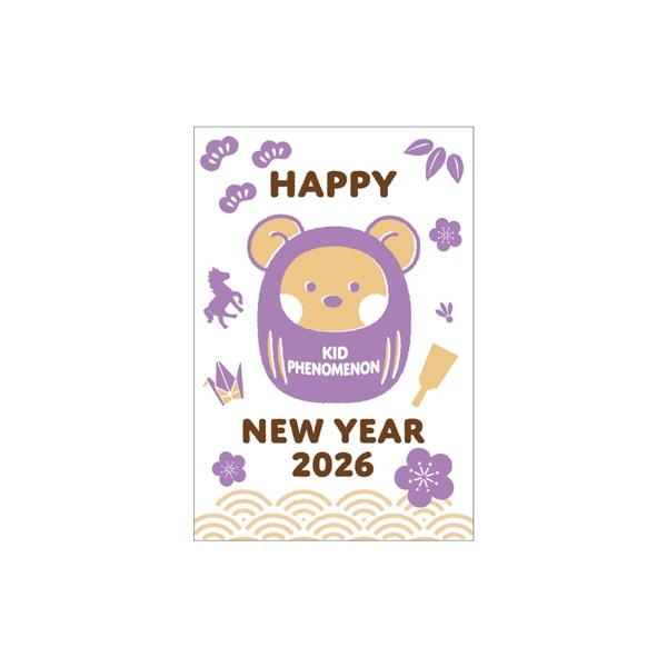 NEW YEAR 2026 年賀状3枚セット/KID PHENOMENON