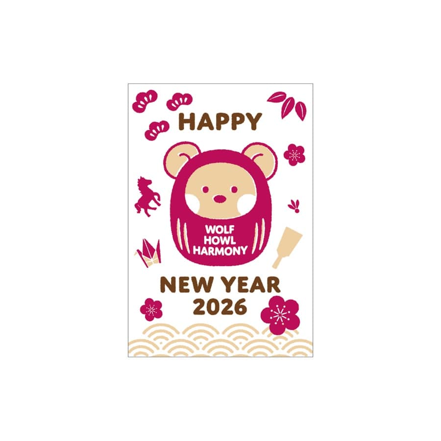 NEW YEAR 2026 年賀状3枚セット/WOLF HOWL HARMONY 詳細画像 WOLF HOWL HARMONY 1