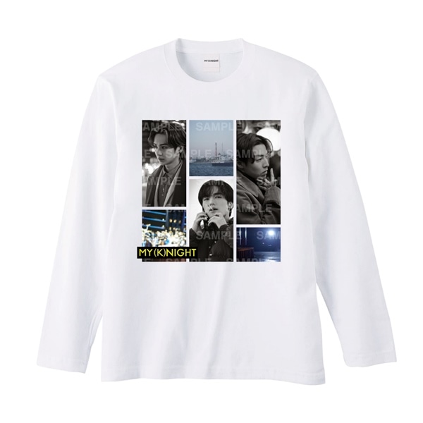 MY (K)NIGHT フォトロングスリーブTシャツ/WHITE