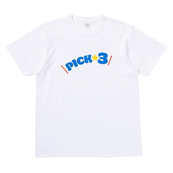 PICK☆3 Tシャツ/WHITE