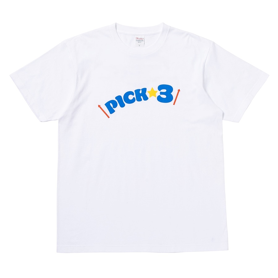 PICK☆3 Tシャツ/WHITE 詳細画像 WHITE 1