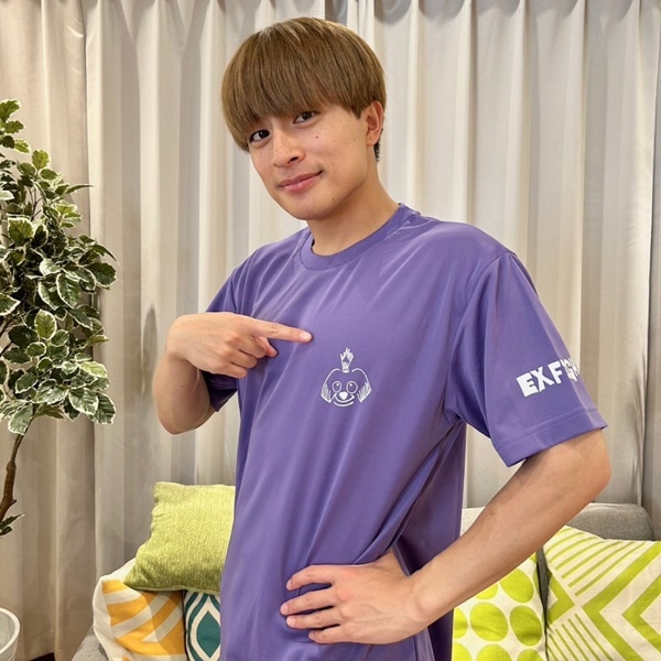 白濱亜嵐×EXFIGHT コラボTシャツ/パープル