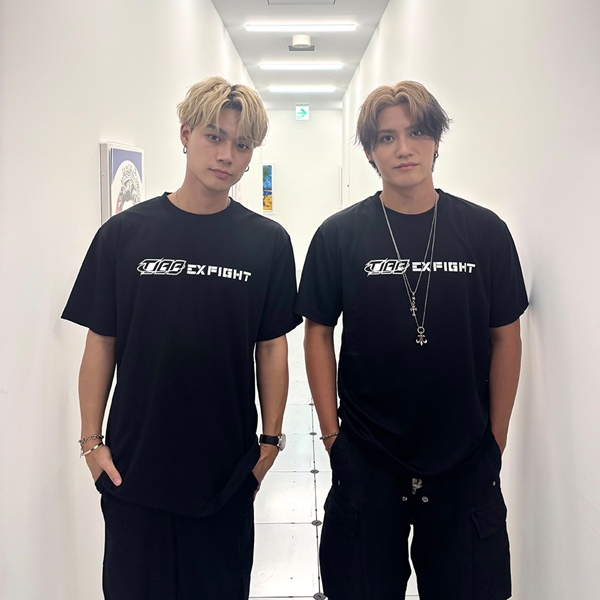 THE JET BOY BANGERZ 「YUHI＆AOI」×EXFIGHT Tシャツ/BLACK 詳細画像