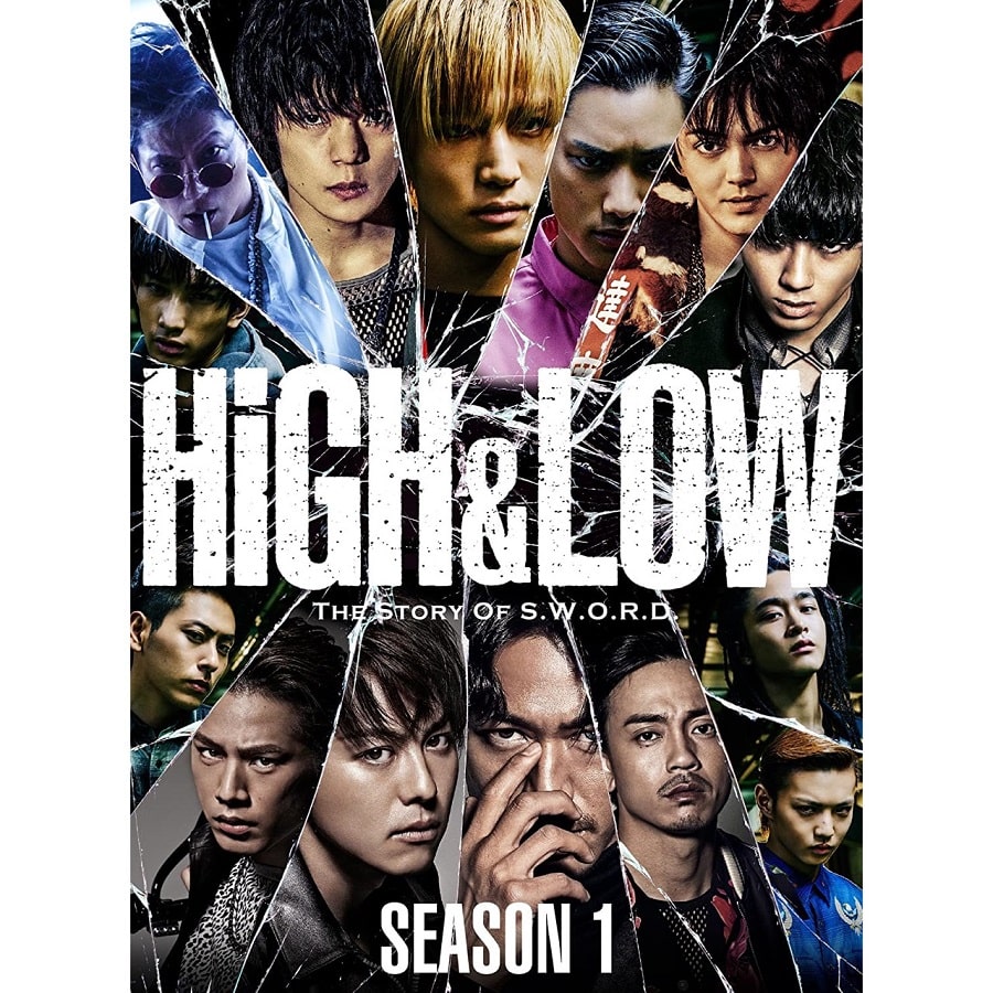 HiGH　＆　LOW　シリーズ　下段　DVD 4本　完全版BOX